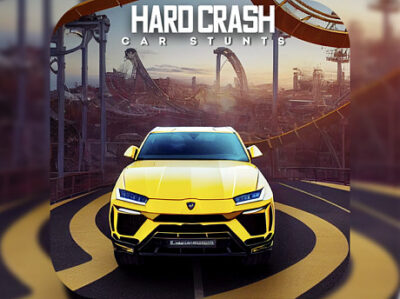 Harde crash-auto-stunts