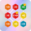 2048 Hex-keten samenvoegen